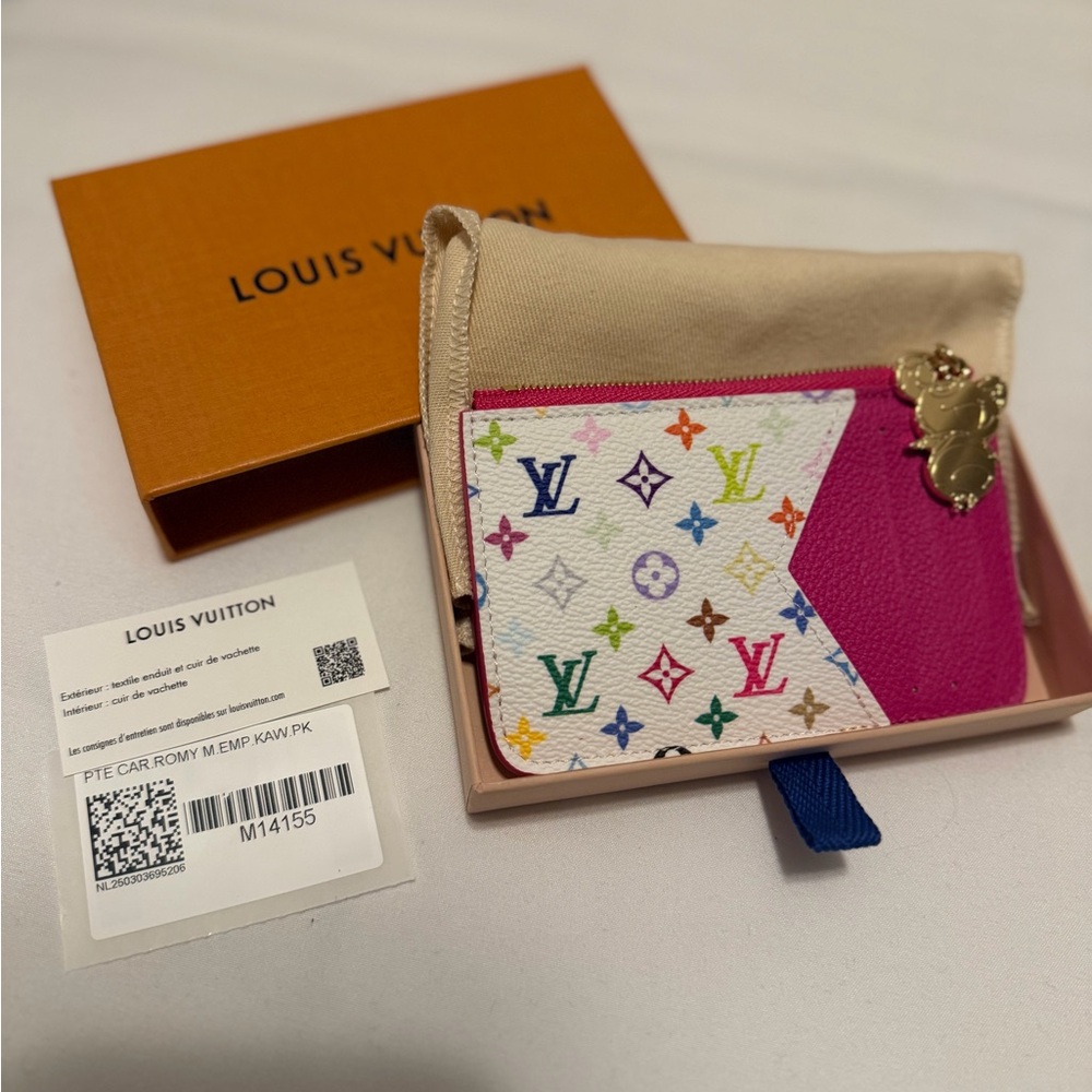 NWT Louis Vuitton Takashi Murakami Collection - Multicolor Card Holder wallet